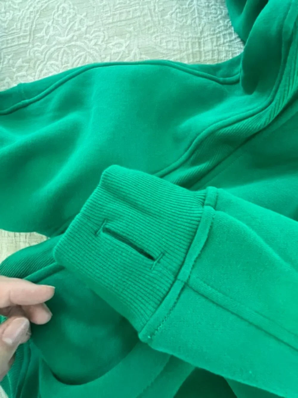 Lululemon Scuba Oversized Half Zip Hoodie Kelly Green KLLG